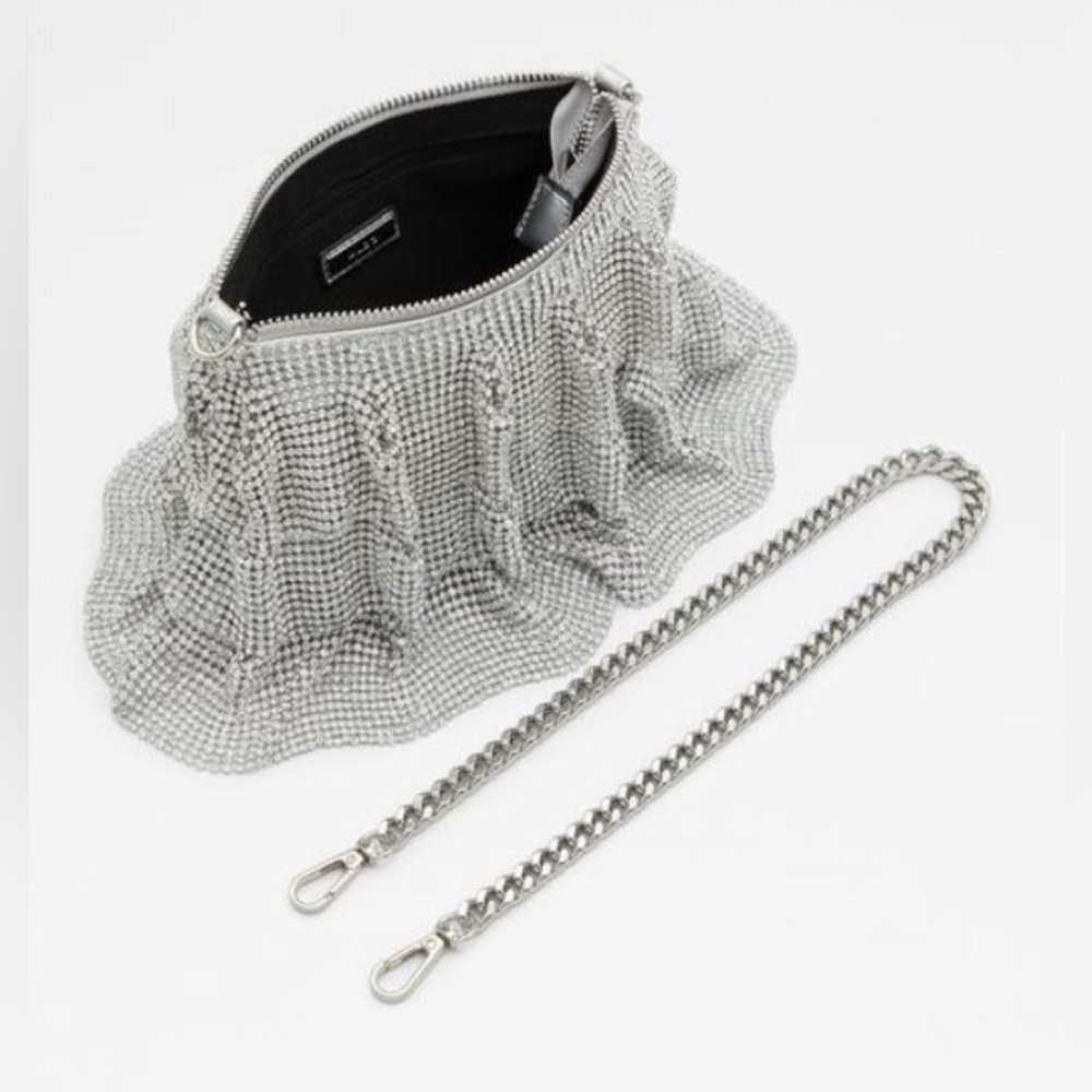 Aldo Gemmy Silver Shoulder Bag - Picture 2 of 4